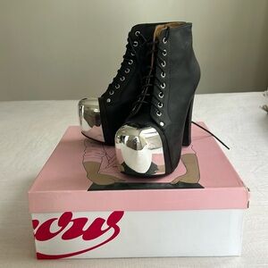 BLACK AND CHROME LITAS JEFFREY CAMPBELL